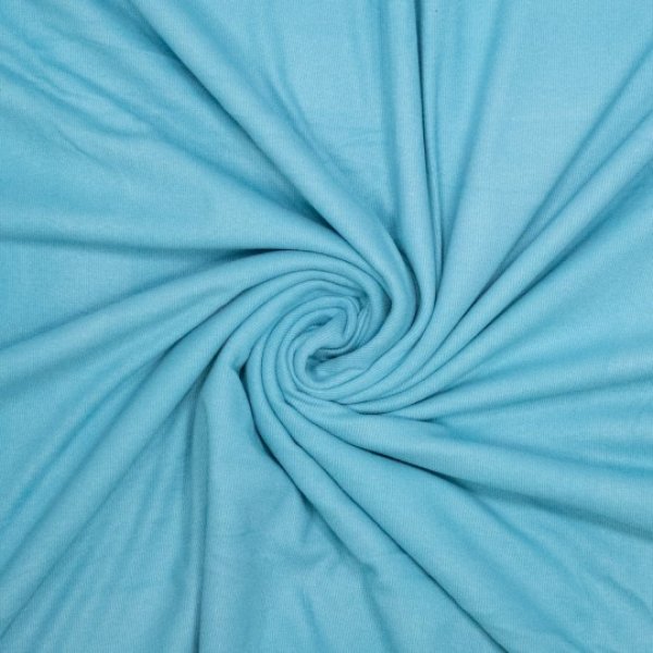 Viskose Ripp-Jersey uni rauchblau Öko-Tex